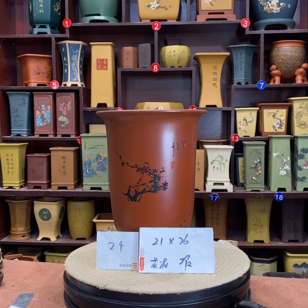 紫砂花盆紫砂花盆