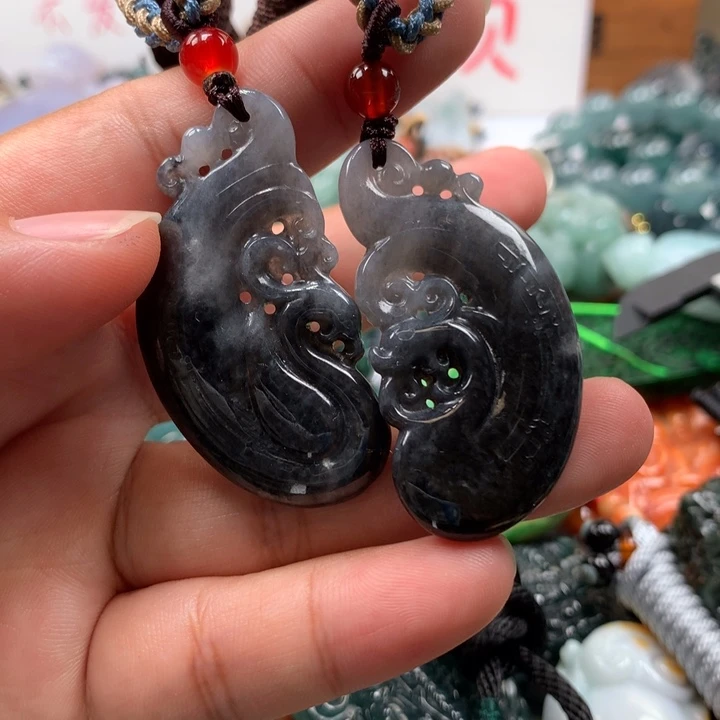 翡翠项链未镶嵌保真天然A货翡翠