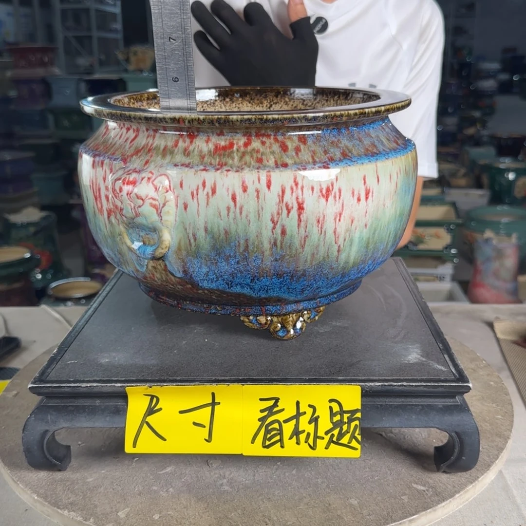 一风堂石湾花盆  内21*13.5