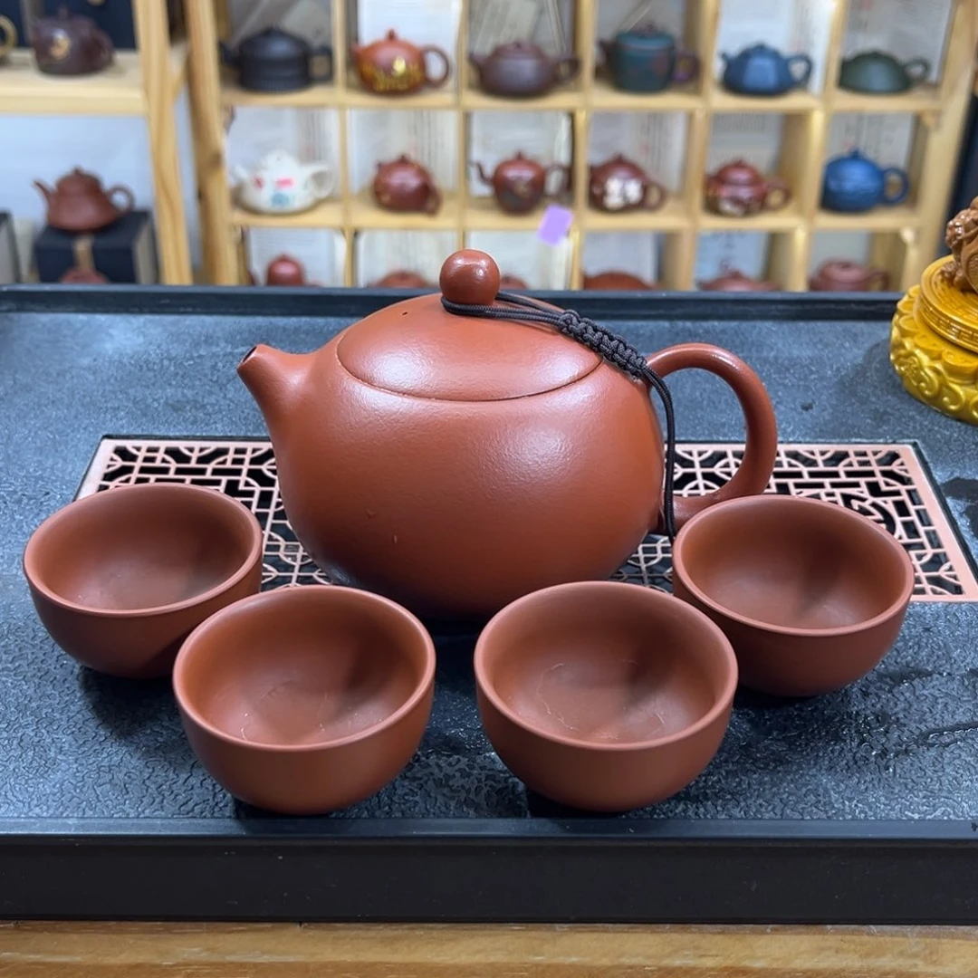 紫砂紫砂胖西施（一壶四杯）