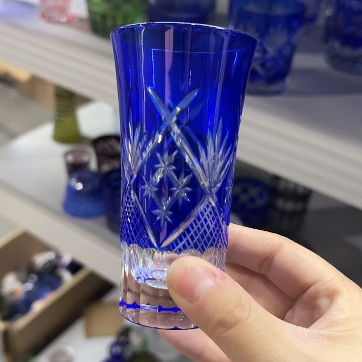水晶玻璃平底款微瑕一个