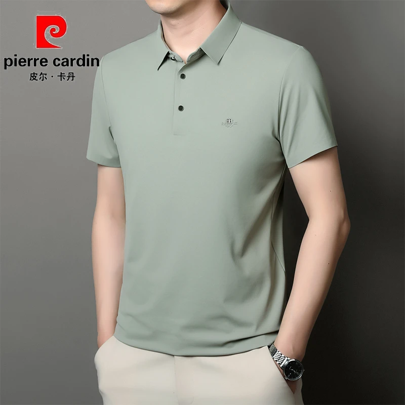 皮尔卡丹冰丝速干Polo衫男高档透气薄款短袖夏季上衣t恤男装男士