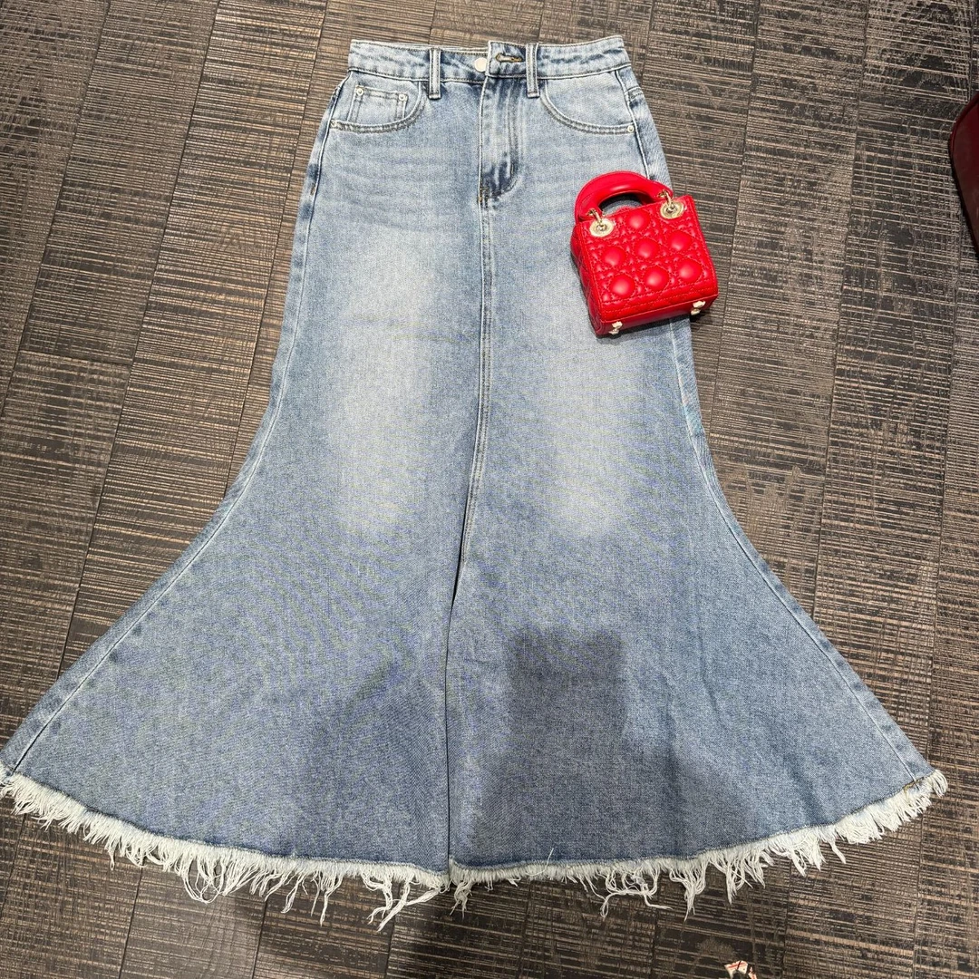 大气元（半身裙）显瘦牛仔半身鱼尾裙