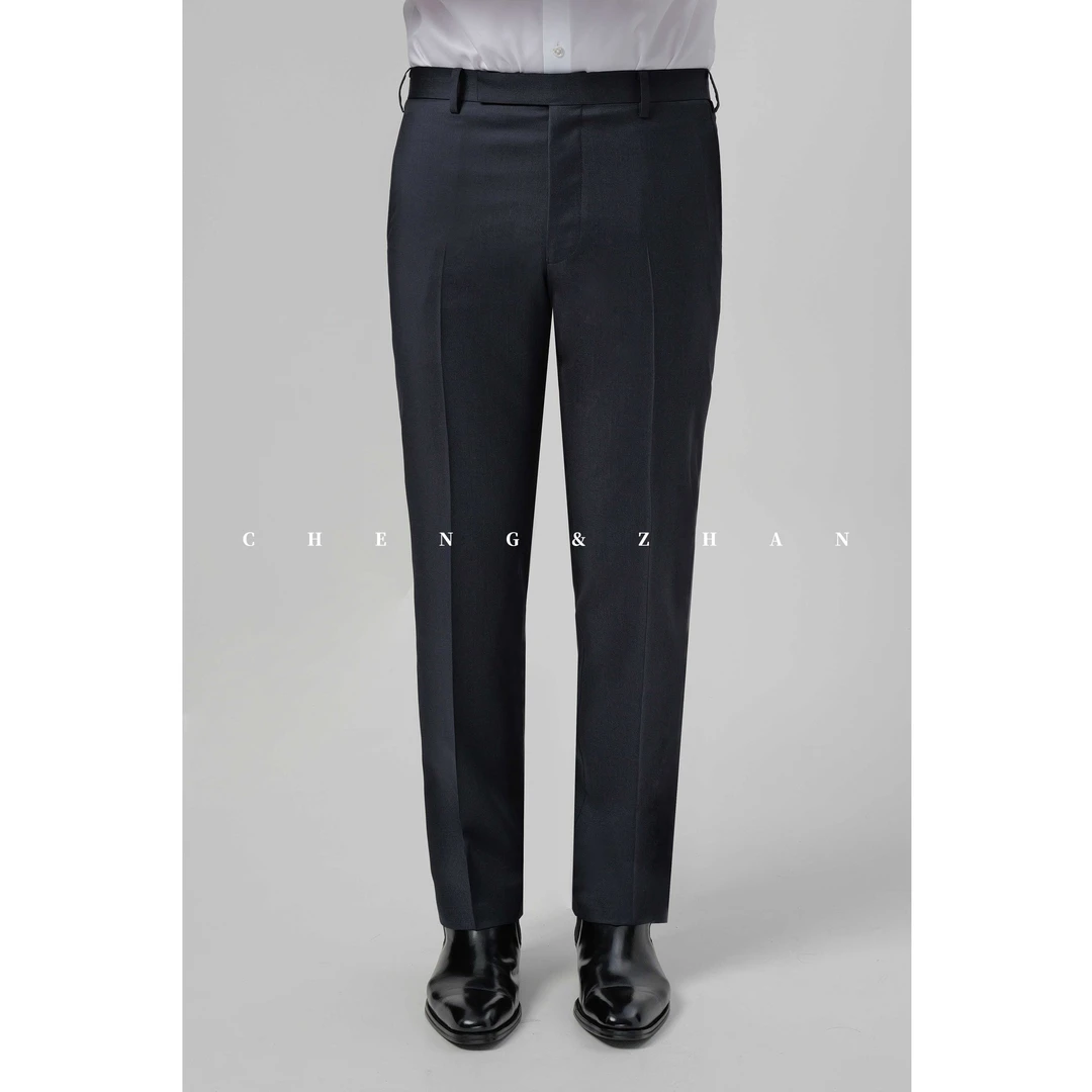 100%绵羊毛 撑展【黑标】手工工艺 【西裤】JNY西裤藏青百搭西裤