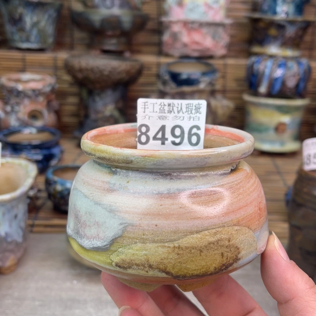 手工花盆默认瑕疵完美者勿拍