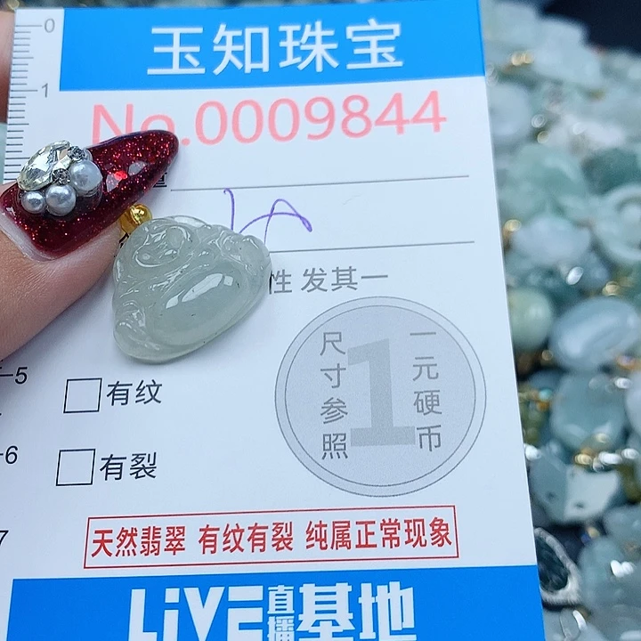 翡翠未镶嵌颈饰9844