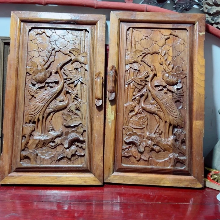 独***冬木木雕工艺品摆件