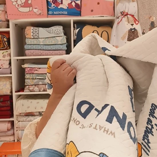 婴儿绒迪士尼床盖2.3*2