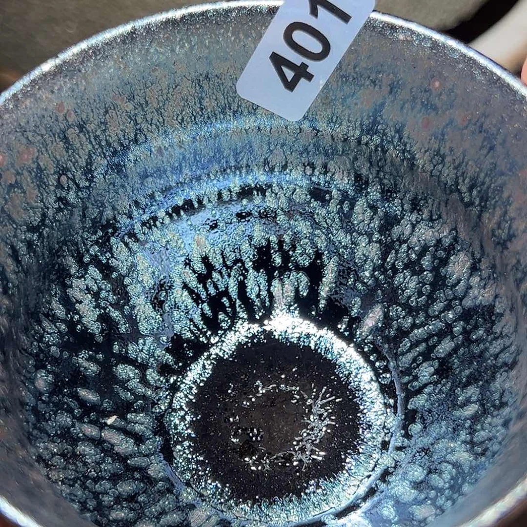 茶盏琢泥窑柴烧开窑