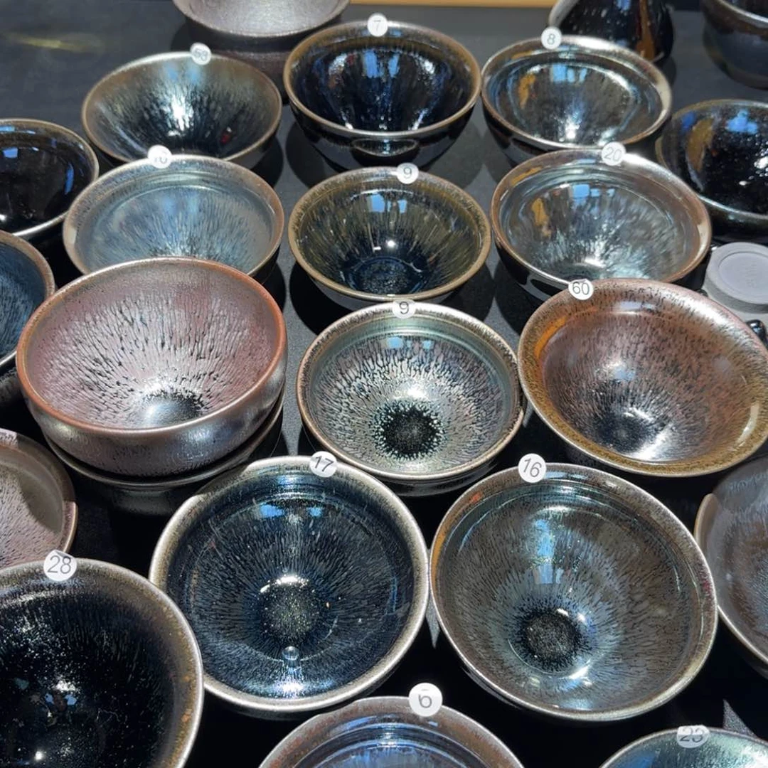 茶盏源精品柴烧放漏放漏