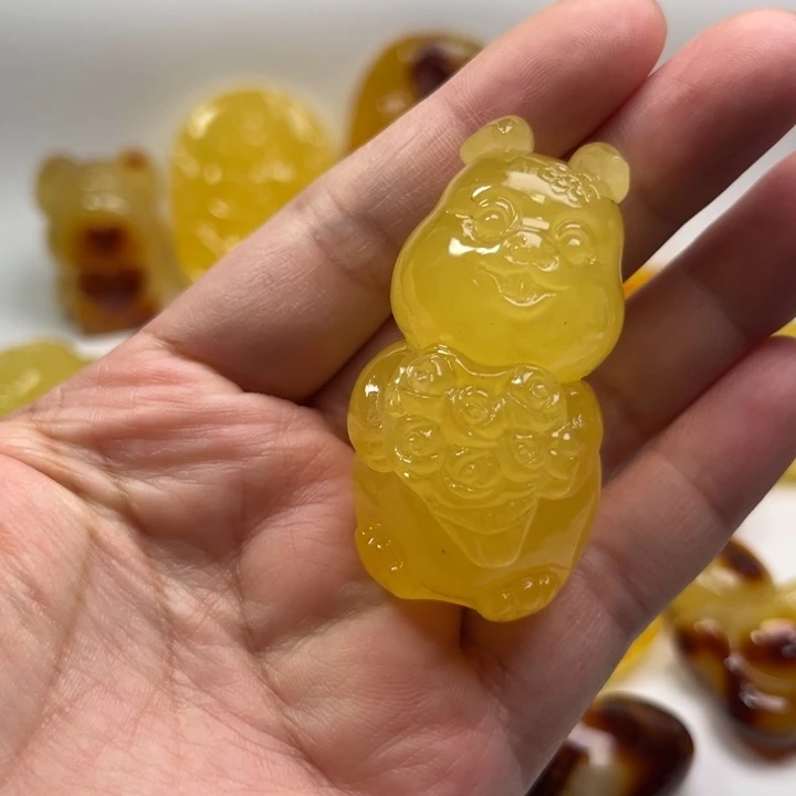 琥珀颈饰未镶嵌琥珀蜜蜡