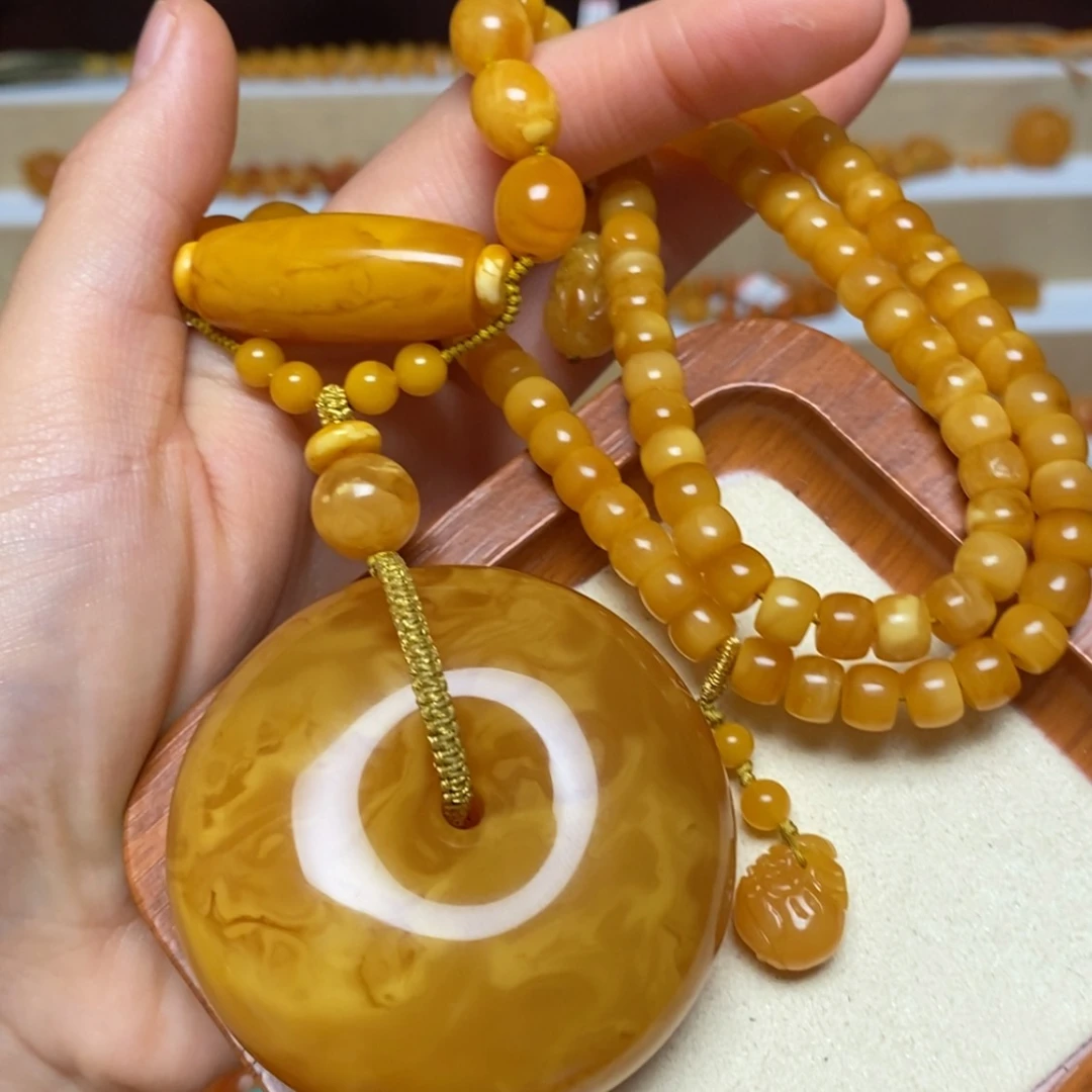 【闪购商品】未镶嵌颈饰蜜蜡甜*甜项链