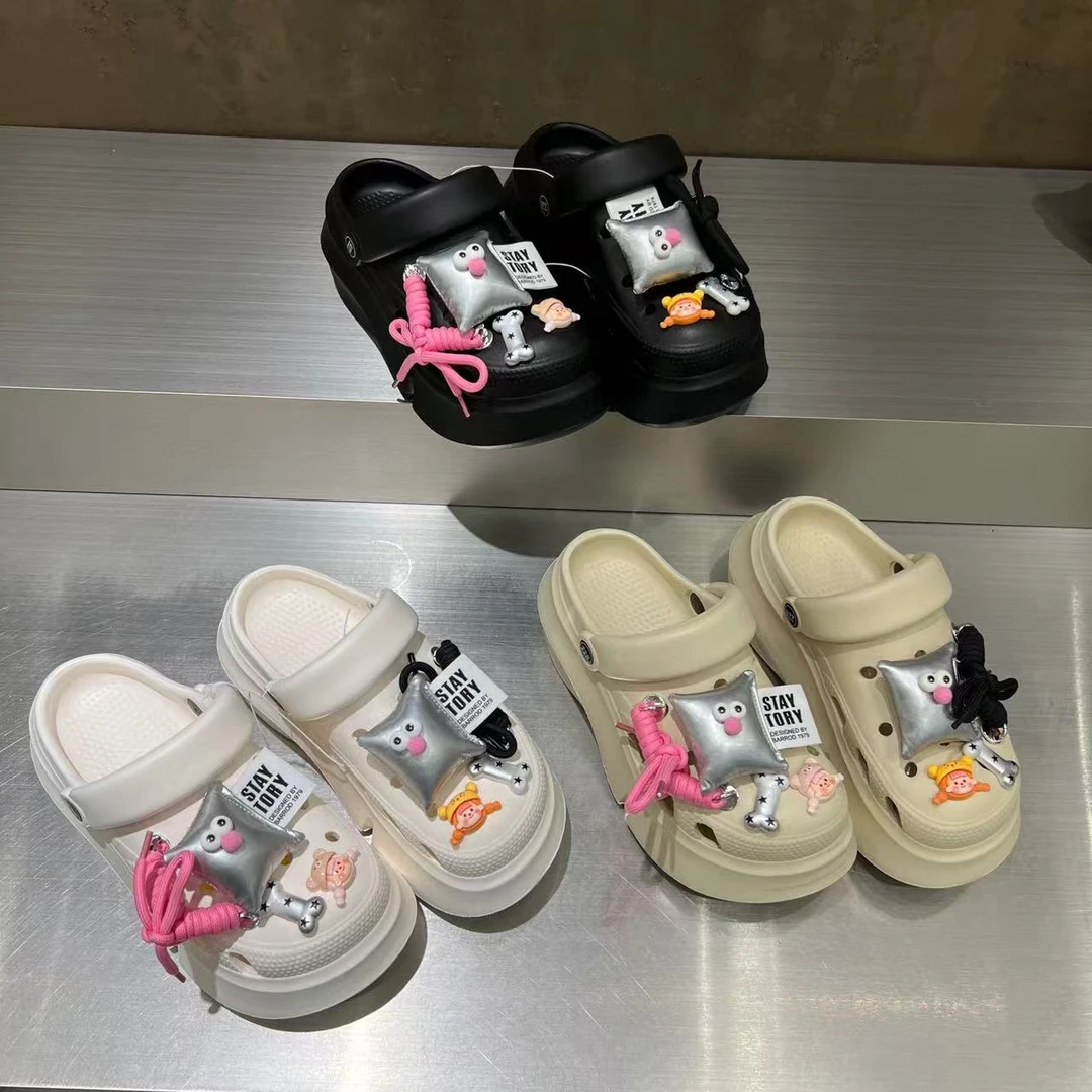 【福利款】女士包头拖2025夏季新款踩屎感厚底外穿沙滩鞋潮