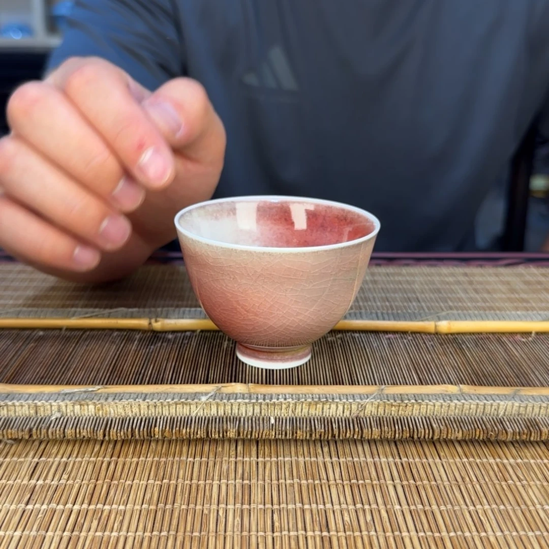 平阳窑手作吸红釉主人杯