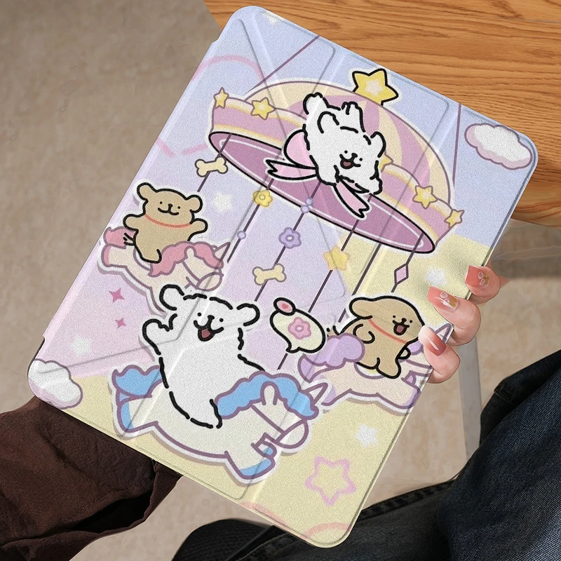 适用苹果ipad保护套HUAWEI平板3+Y折保护壳小米567红米Pro联想