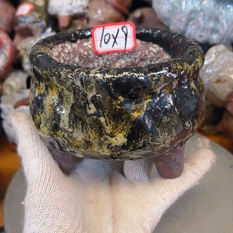 粗陶花盆手工花盆制作就这样