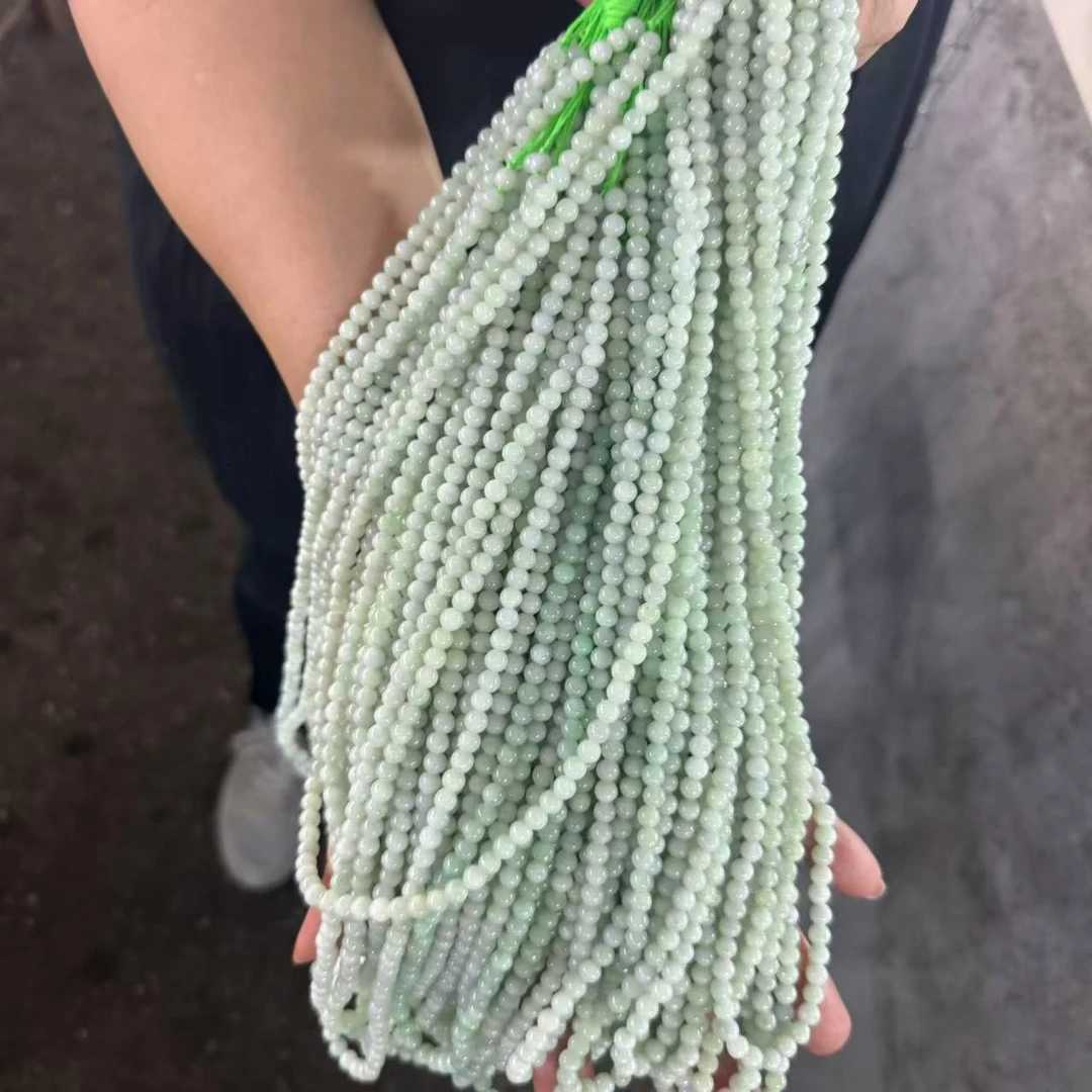 天然A货翡翠项链-卡6mm-多样性发一