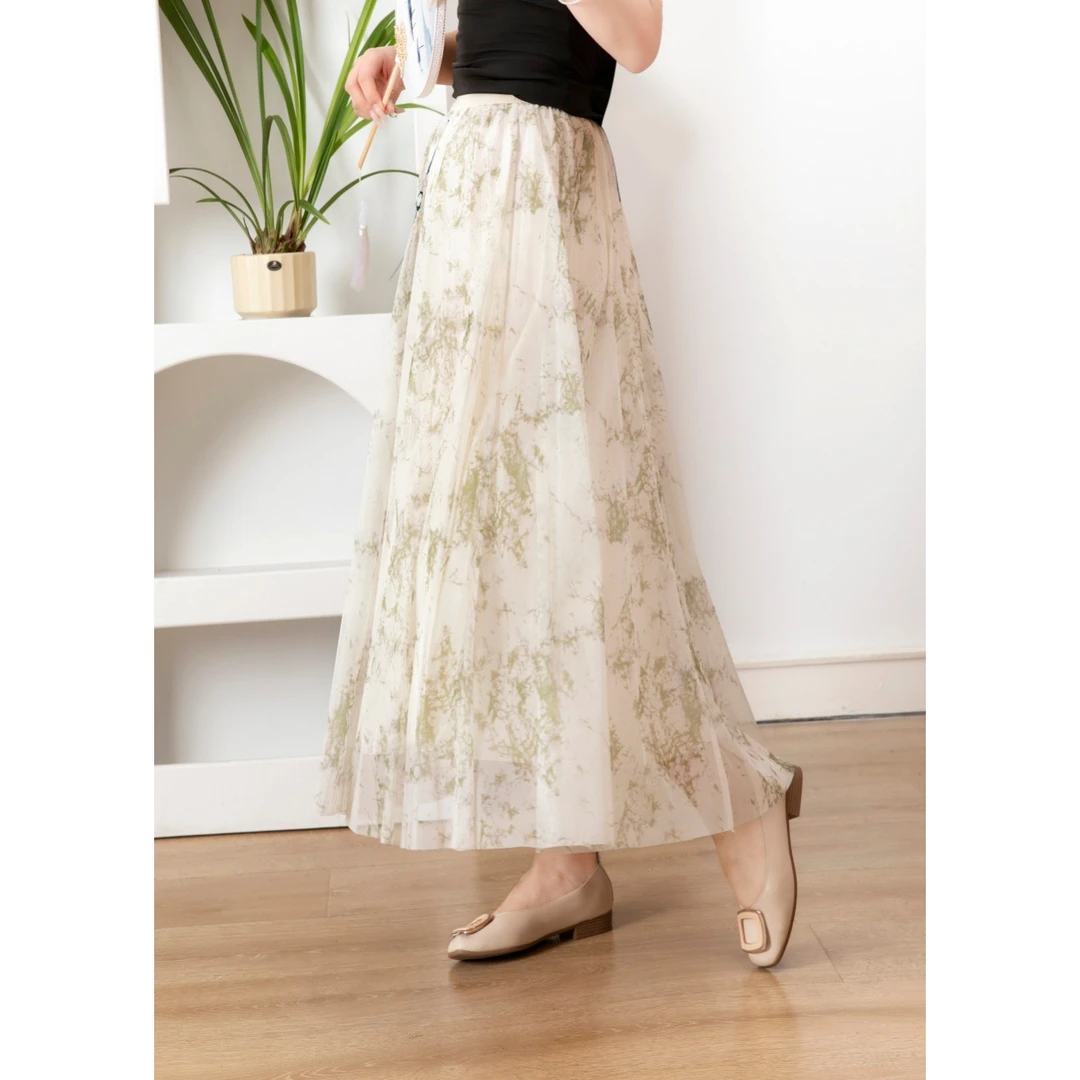 029 晕染纱裙半身裙（剪标款）