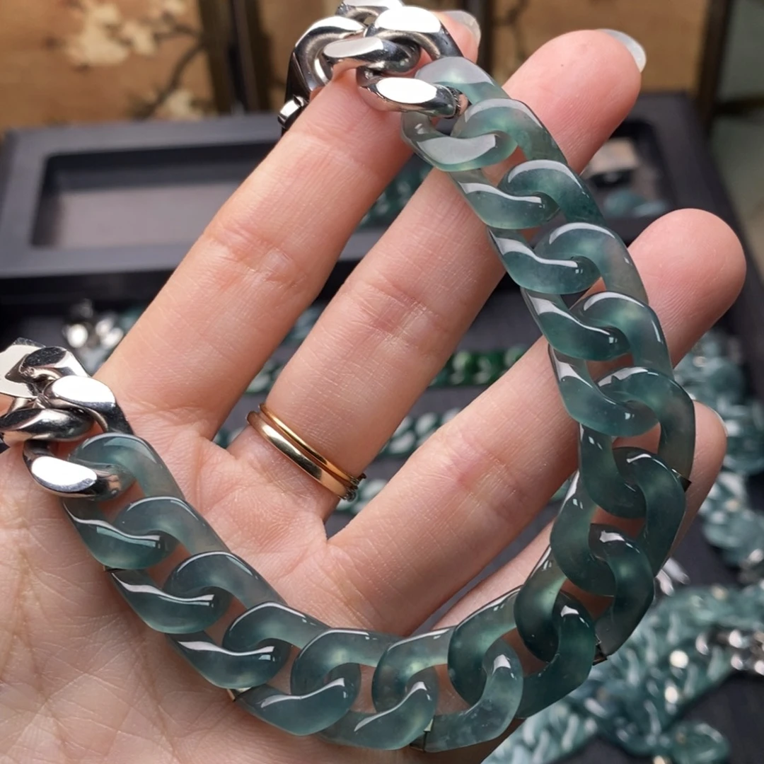 七***爷翡翠未镶嵌手链手链100010