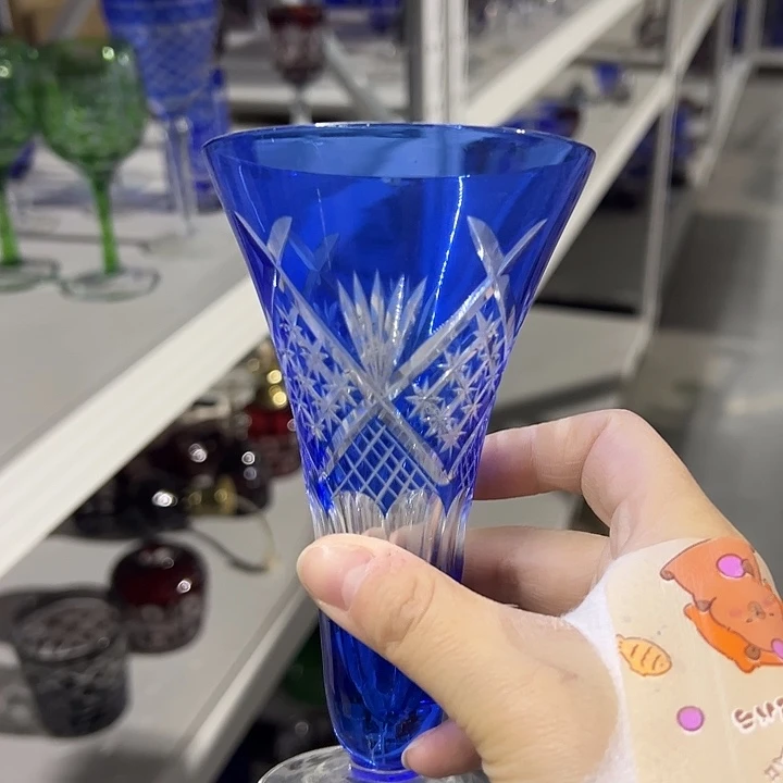水晶玻璃平底款微瑕一个