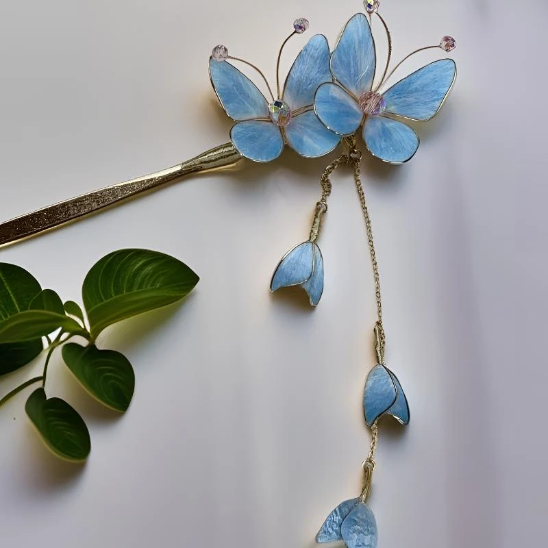 慕绒家非遗绒花  发簪