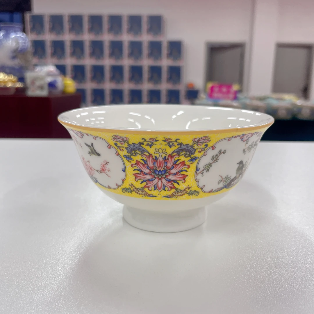 【周周严选】四季花鸟高脚碗