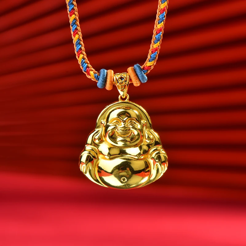 吊坠足银 佛公吊坠传承工艺时尚不掉色手工情侣