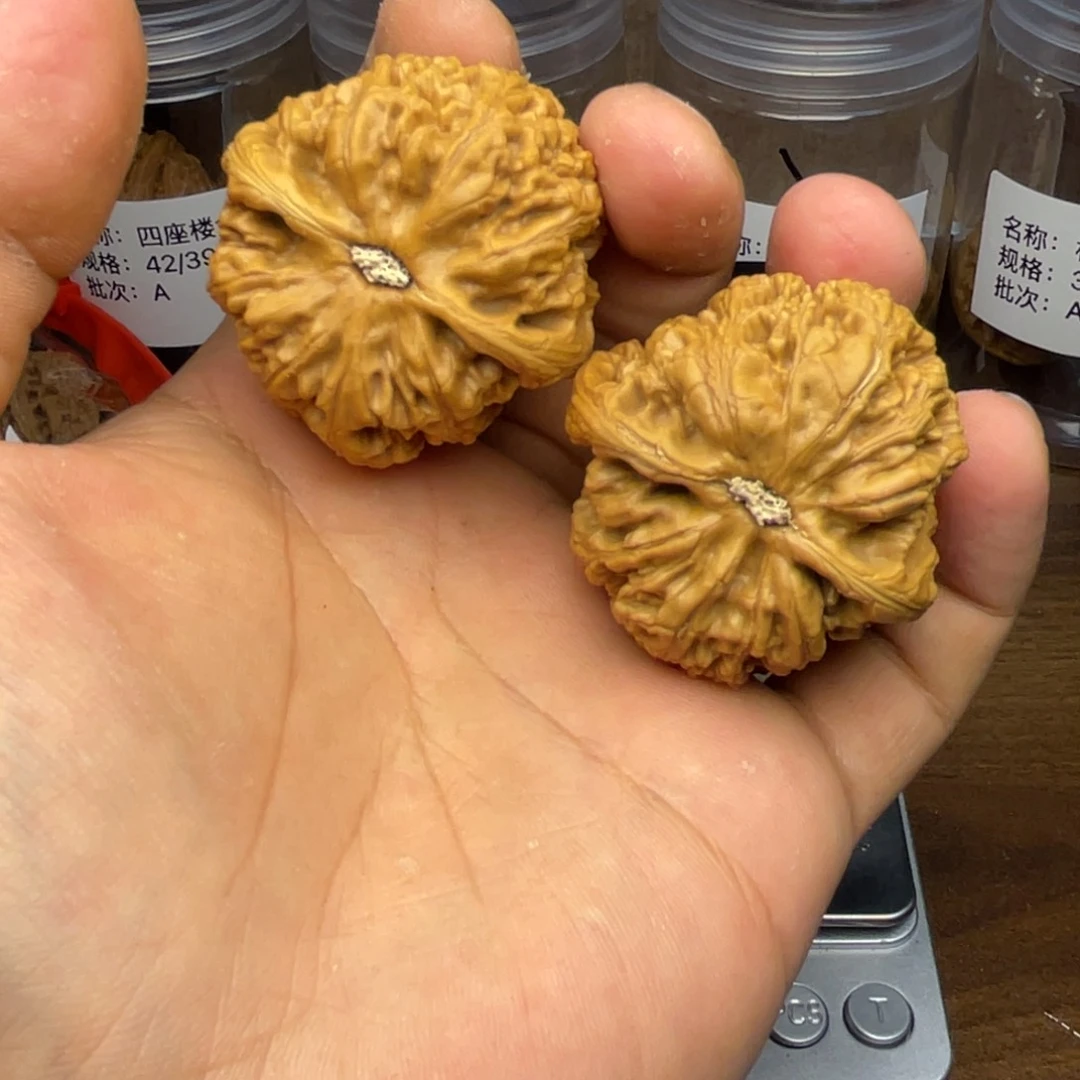 文玩核桃把件42修粗筋