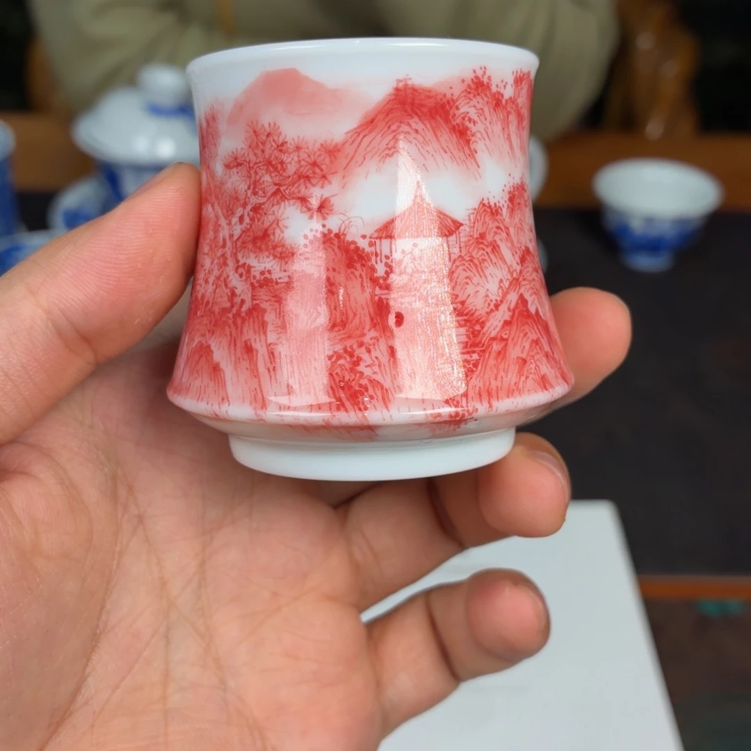 瓷杯子瓷姑娘景德镇陶瓷艺术