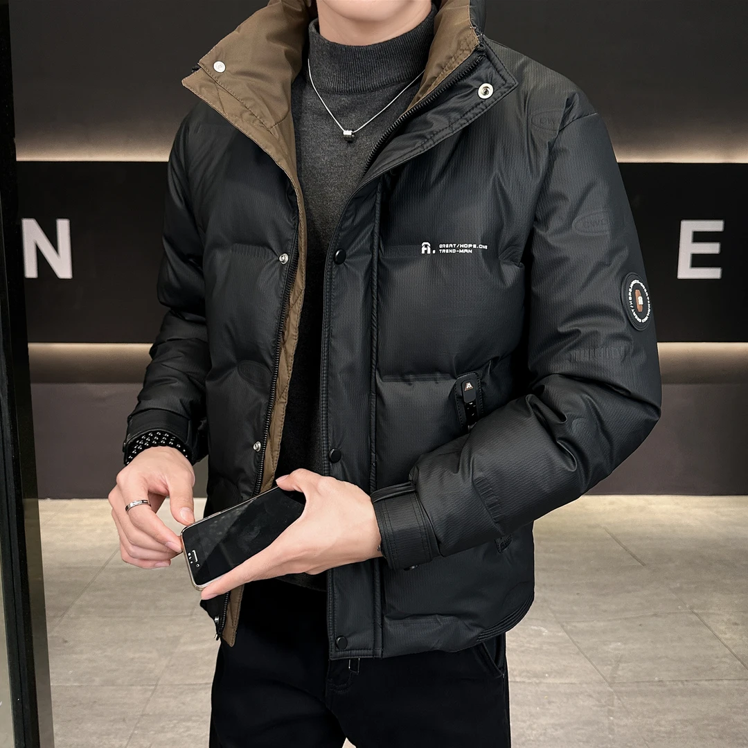 ECLONIAFON/埃卢涅芬冬季男士羽绒服潮流韩版帅气百搭男装加厚