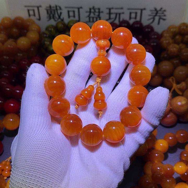手串/手链松木（琥珀木）1.6 包浆高货