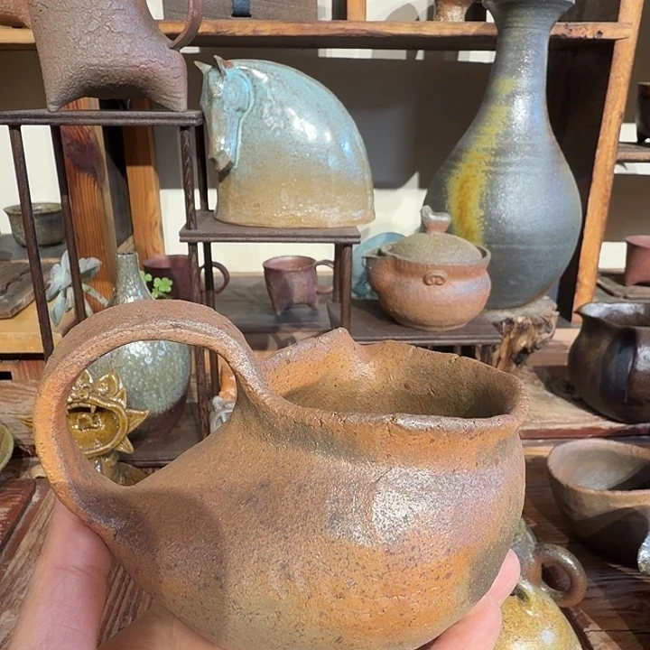 柴烧公道杯分茶器