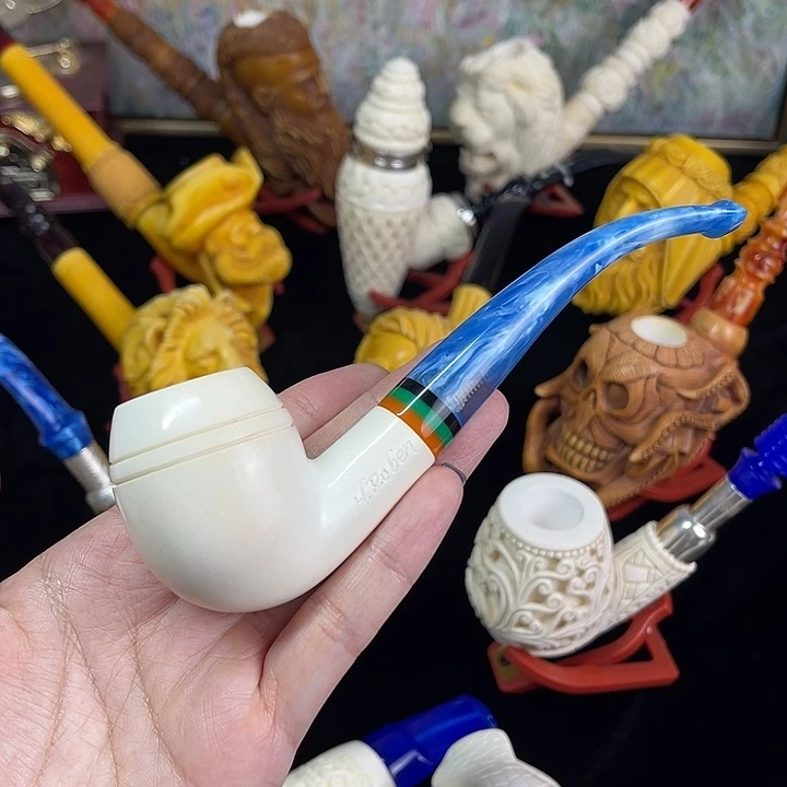海泡石烟斗牛头福尔摩弯