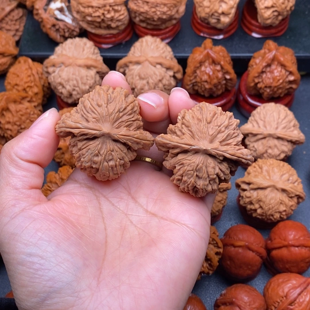 文玩核桃把件45四座楼