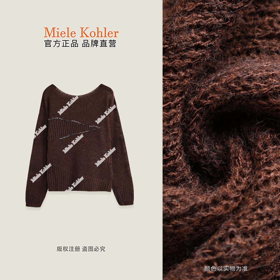 【凤蝶迷踪】秋冬新款百搭长袖针织衫毛衣MKAQ5A070【澳门小源同款】