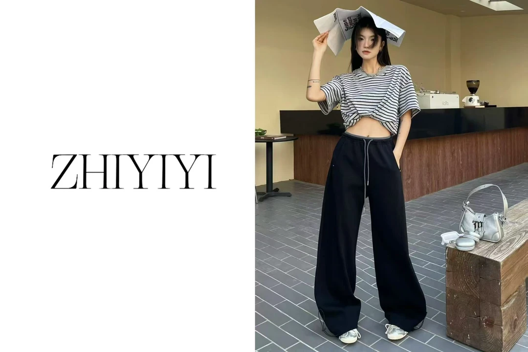 【ZHIYIYI】娟子推荐 8230款春季新款直筒宽松休闲卫裤阔腿裤
