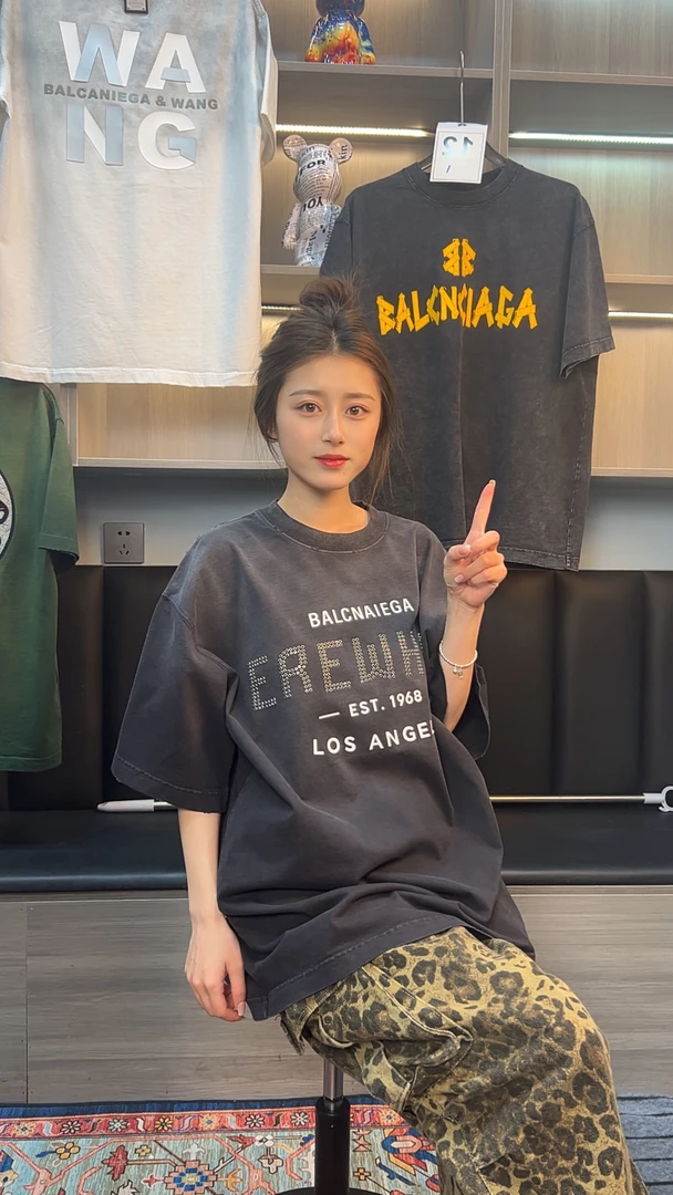 1号男女同款百搭T恤B家微宽松5506