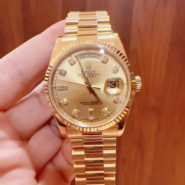 99新 Rolex/劳力士 型号118238表径36自动机械表单表