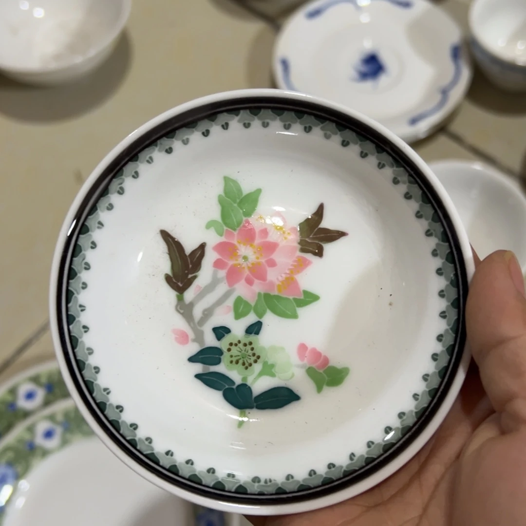 醴陵高温瓷手绘10厘米味碟