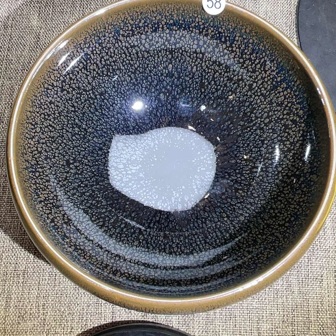 茶盏?**精龙窑柴烧大钵器型13.3油滴