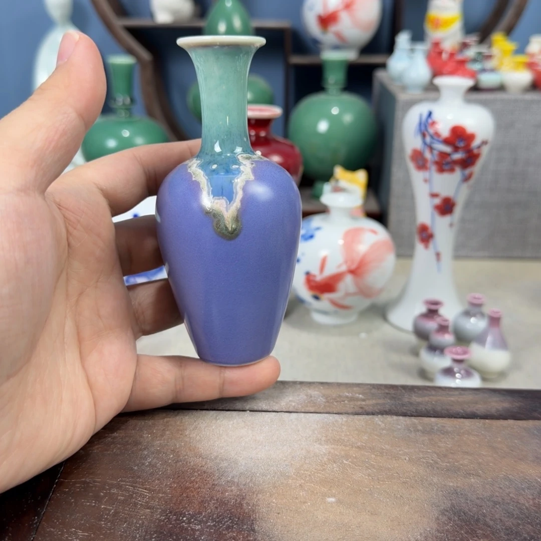 陶瓷手工小花器摆件