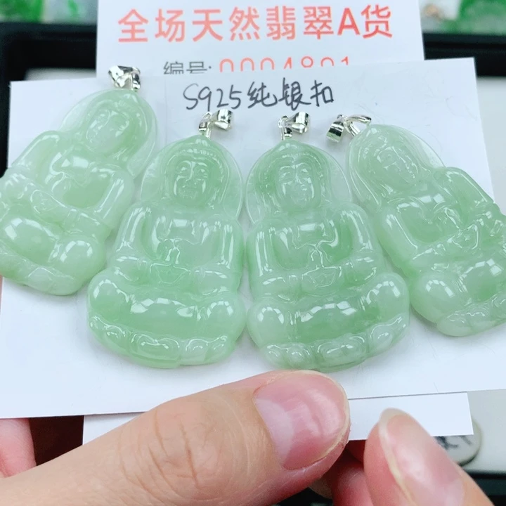 翡翠挂件银S925镶嵌多样性发其1