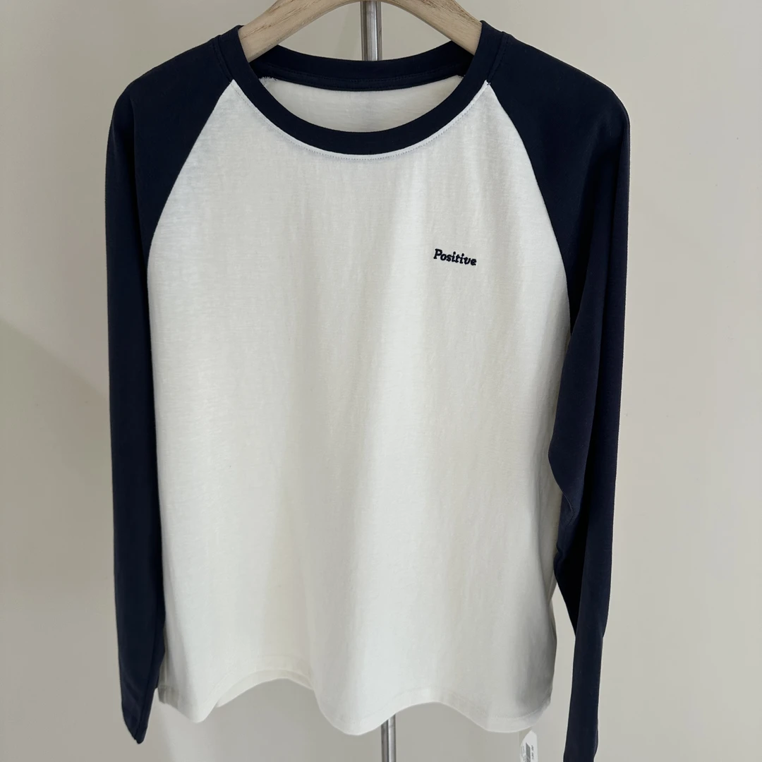 00251卷耳25ss拼接刺绣字母长袖T