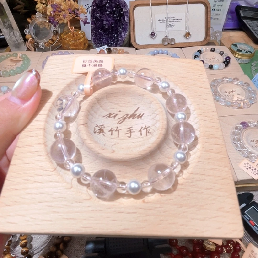 水晶手链未镶嵌天然水晶