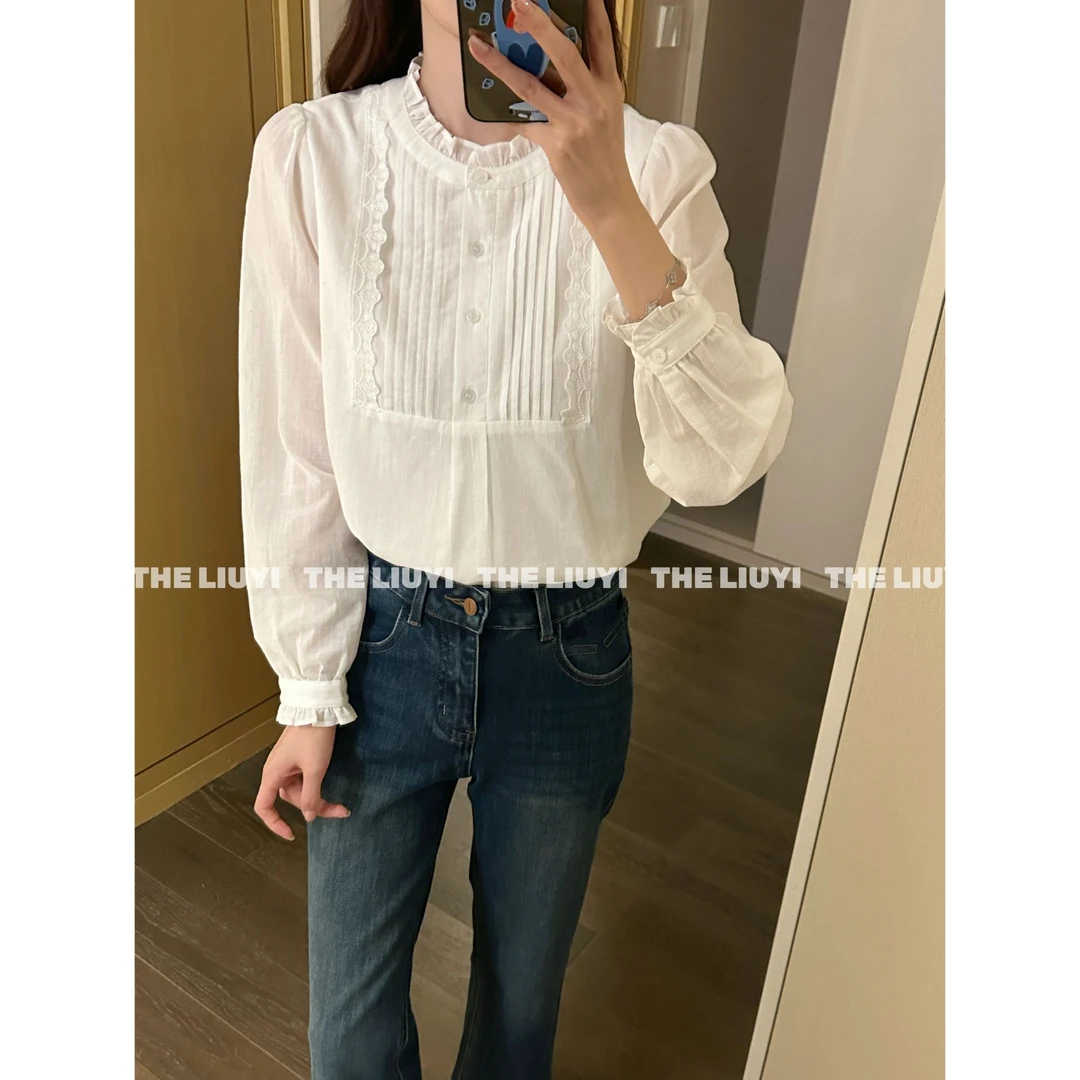 【LIUYI】韩系精致重工设计小衫上衣58057