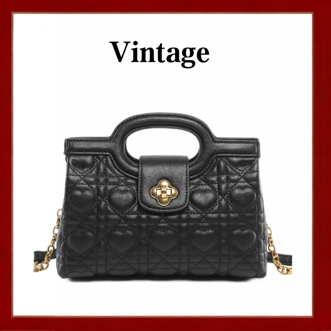 轻奢时尚百搭新款女士手提斜挎包8351黑色