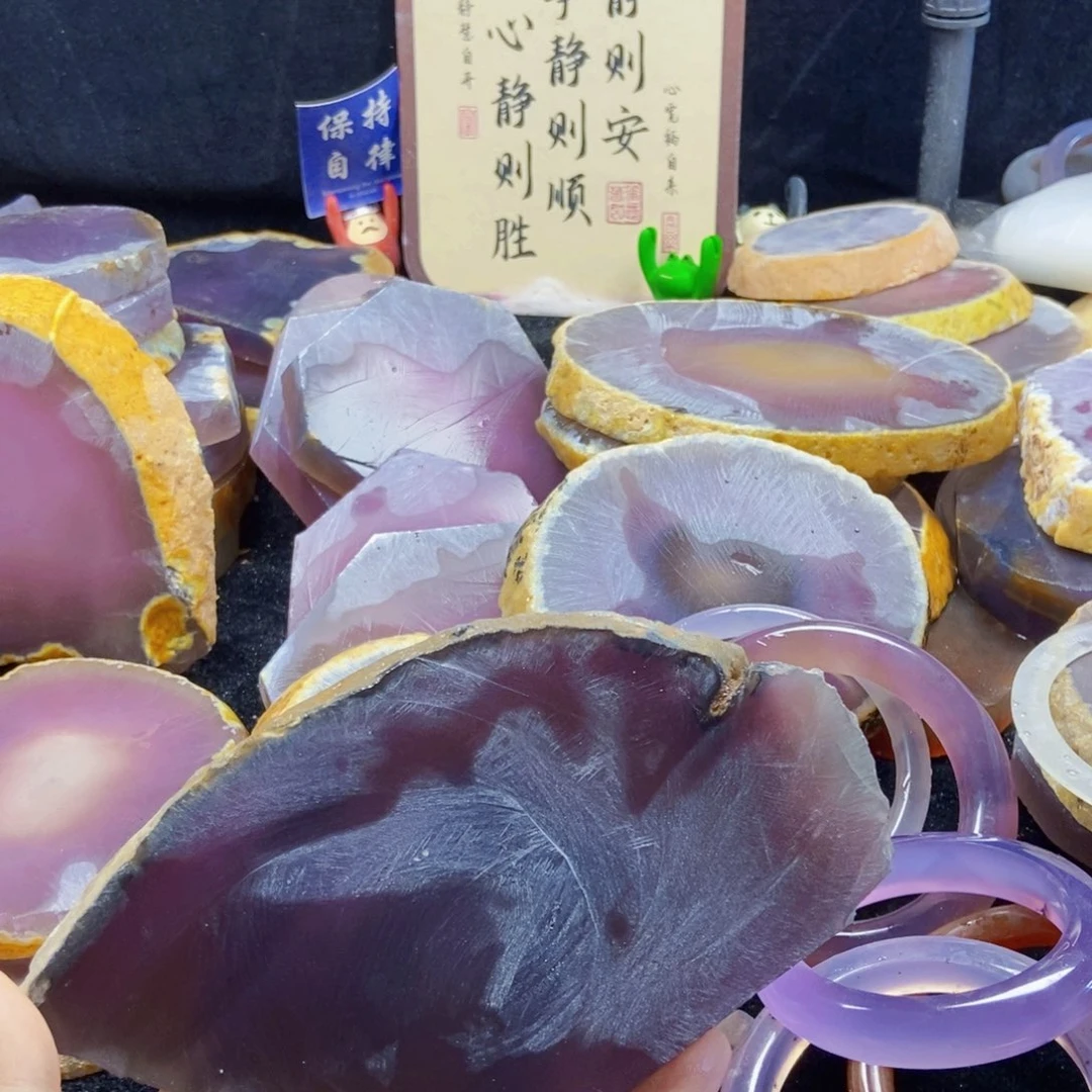 苏****定制玛瑙58口镯心抛光