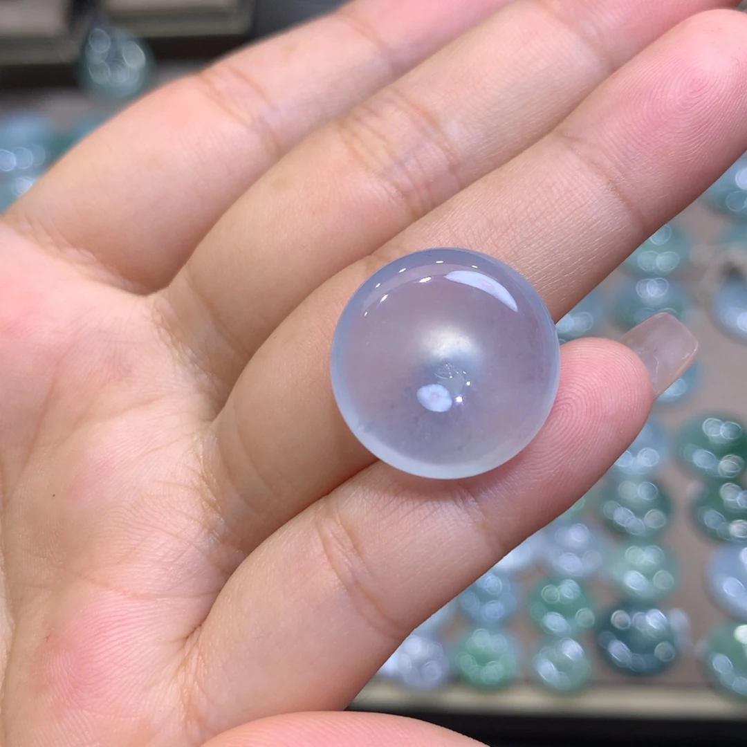 翡翠未镶嵌颈饰平安扣18.8*6