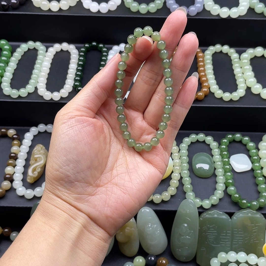 和田玉未镶嵌手链