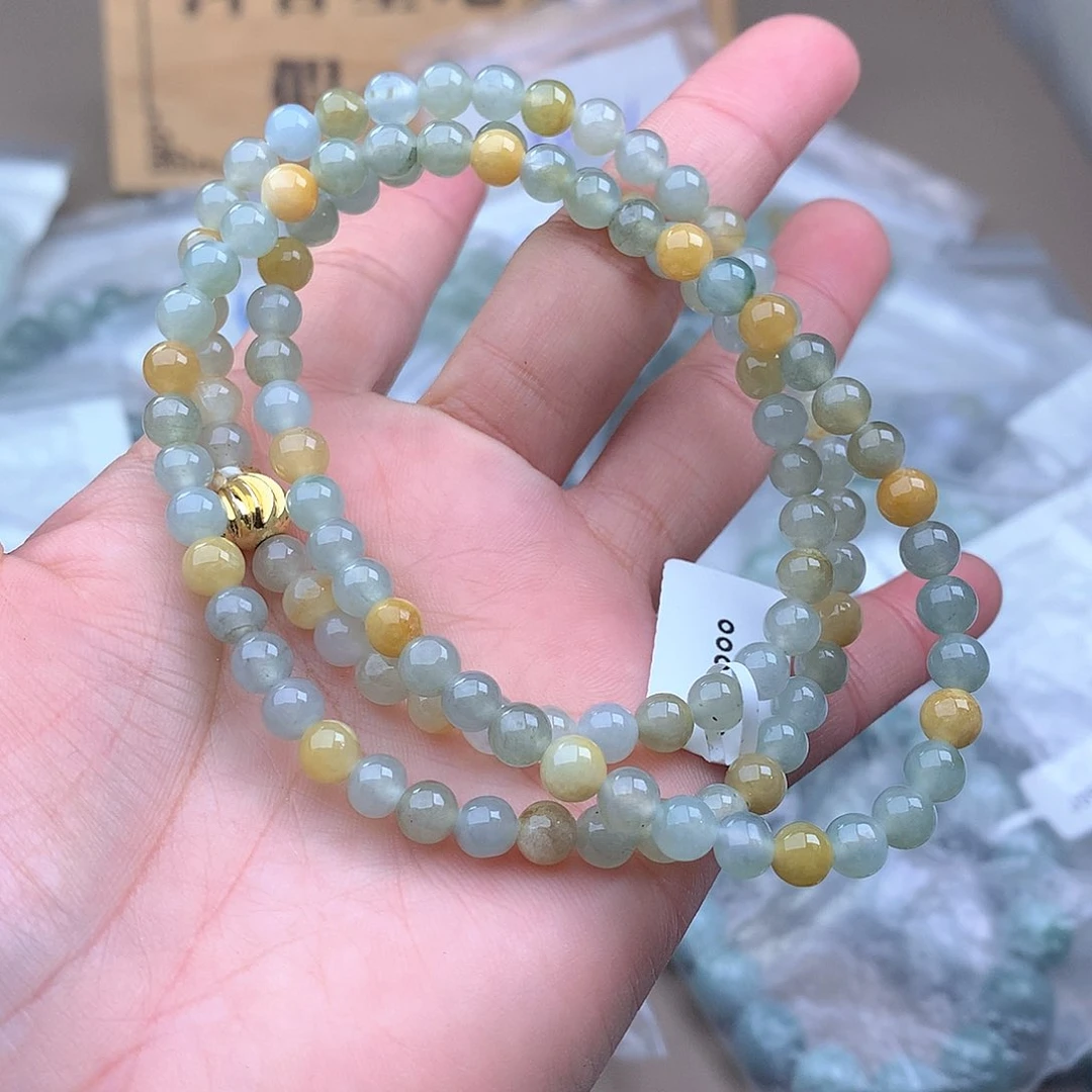 未镶嵌手串定制翡翠